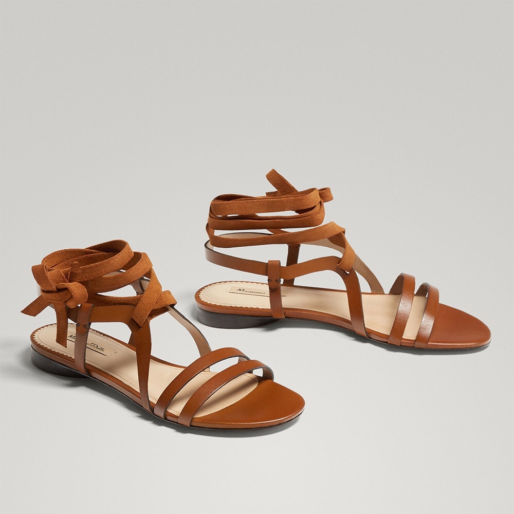 Massimo Dutti Lace-up Sandal